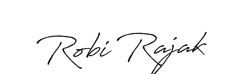 Similarly Antro_Vectra_Bolder is the best handwritten signature design. Signature creator online .You can use it as an online autograph creator for name Robi Rajak. Robi Rajak signature style 7 images and pictures png