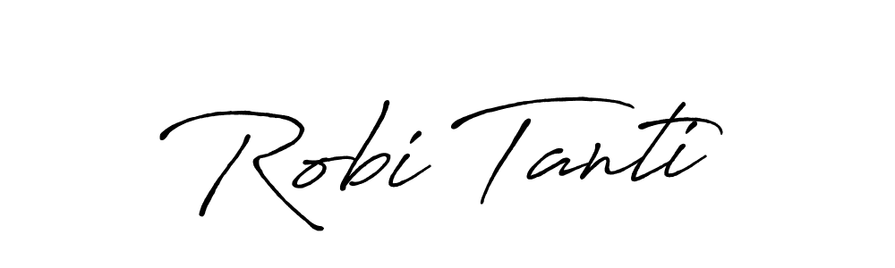 It looks lik you need a new signature style for name Robi Tanti. Design unique handwritten (Antro_Vectra_Bolder) signature with our free signature maker in just a few clicks. Robi Tanti signature style 7 images and pictures png