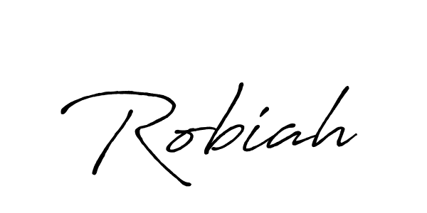 Make a beautiful signature design for name Robiah. With this signature (Antro_Vectra_Bolder) style, you can create a handwritten signature for free. Robiah signature style 7 images and pictures png