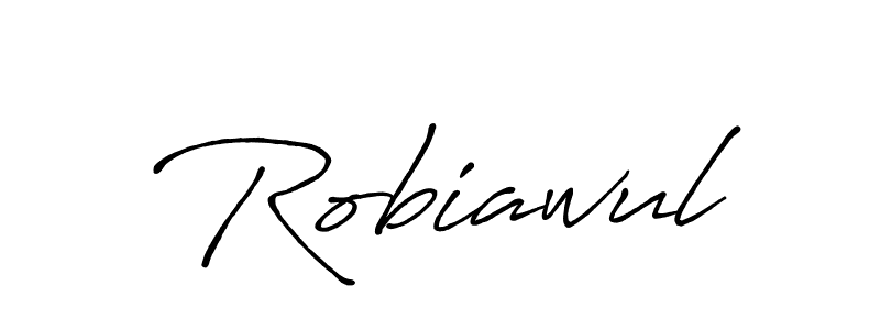 Create a beautiful signature design for name Robiawul. With this signature (Antro_Vectra_Bolder) fonts, you can make a handwritten signature for free. Robiawul signature style 7 images and pictures png