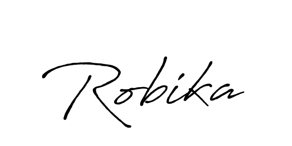 Robika stylish signature style. Best Handwritten Sign (Antro_Vectra_Bolder) for my name. Handwritten Signature Collection Ideas for my name Robika. Robika signature style 7 images and pictures png