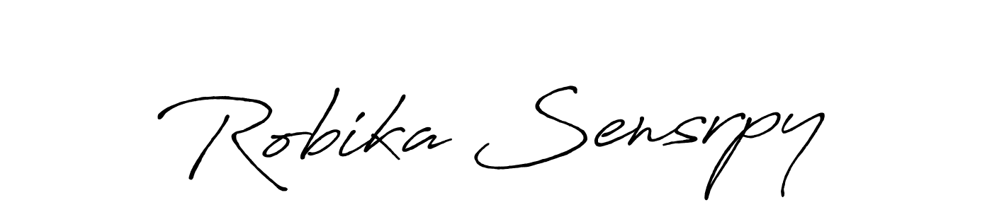 You should practise on your own different ways (Antro_Vectra_Bolder) to write your name (Robika Sensrpy) in signature. don't let someone else do it for you. Robika Sensrpy signature style 7 images and pictures png