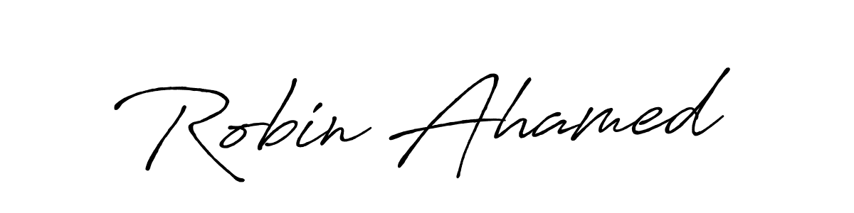 Antro_Vectra_Bolder is a professional signature style that is perfect for those who want to add a touch of class to their signature. It is also a great choice for those who want to make their signature more unique. Get Robin Ahamed name to fancy signature for free. Robin Ahamed signature style 7 images and pictures png