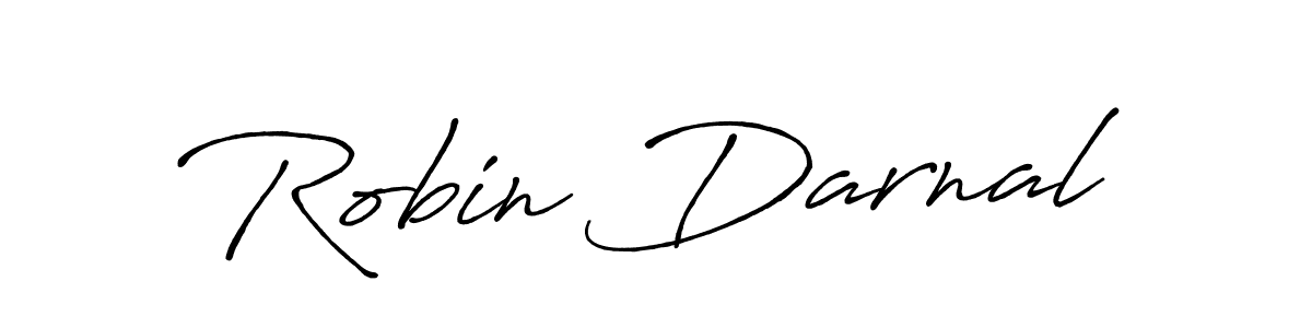 Robin Darnal stylish signature style. Best Handwritten Sign (Antro_Vectra_Bolder) for my name. Handwritten Signature Collection Ideas for my name Robin Darnal. Robin Darnal signature style 7 images and pictures png