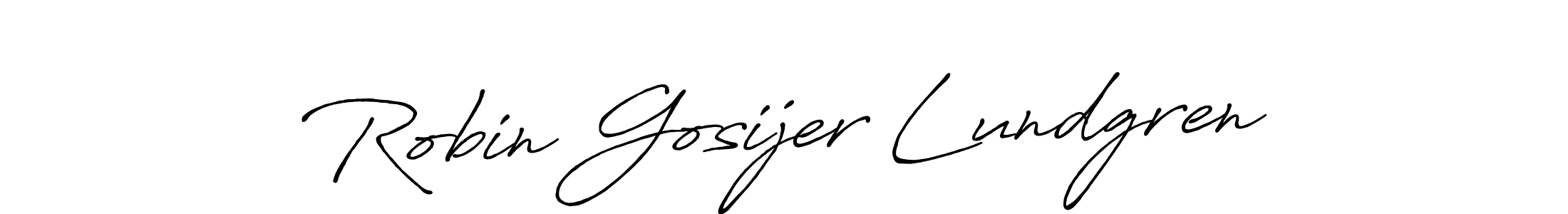 Make a beautiful signature design for name Robin Gosijer Lundgren. With this signature (Antro_Vectra_Bolder) style, you can create a handwritten signature for free. Robin Gosijer Lundgren signature style 7 images and pictures png