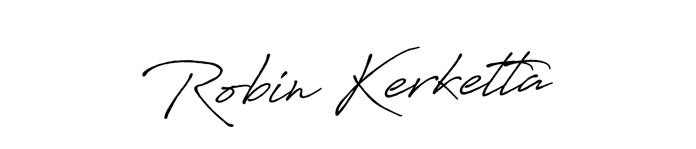 How to make Robin Kerketta name signature. Use Antro_Vectra_Bolder style for creating short signs online. This is the latest handwritten sign. Robin Kerketta signature style 7 images and pictures png