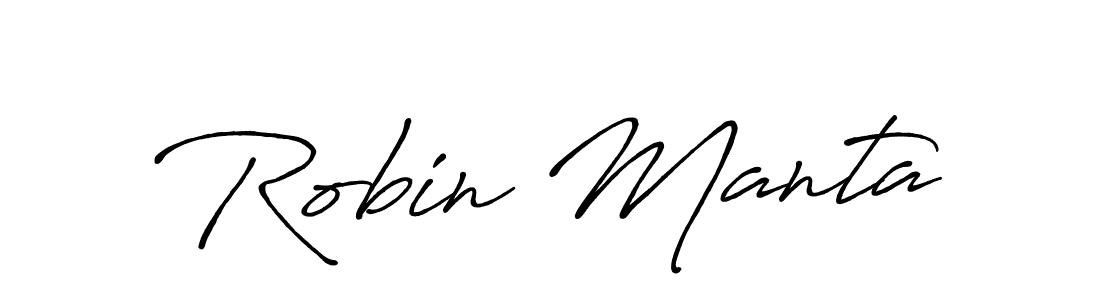 Also we have Robin Manta name is the best signature style. Create professional handwritten signature collection using Antro_Vectra_Bolder autograph style. Robin Manta signature style 7 images and pictures png