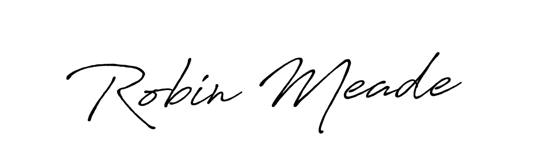 Also we have Robin Meade name is the best signature style. Create professional handwritten signature collection using Antro_Vectra_Bolder autograph style. Robin Meade signature style 7 images and pictures png