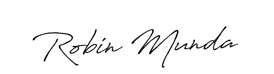How to make Robin Munda signature? Antro_Vectra_Bolder is a professional autograph style. Create handwritten signature for Robin Munda name. Robin Munda signature style 7 images and pictures png