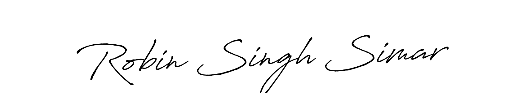 Create a beautiful signature design for name Robin Singh Simar. With this signature (Antro_Vectra_Bolder) fonts, you can make a handwritten signature for free. Robin Singh Simar signature style 7 images and pictures png
