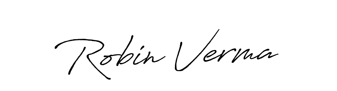 The best way (Antro_Vectra_Bolder) to make a short signature is to pick only two or three words in your name. The name Robin Verma include a total of six letters. For converting this name. Robin Verma signature style 7 images and pictures png