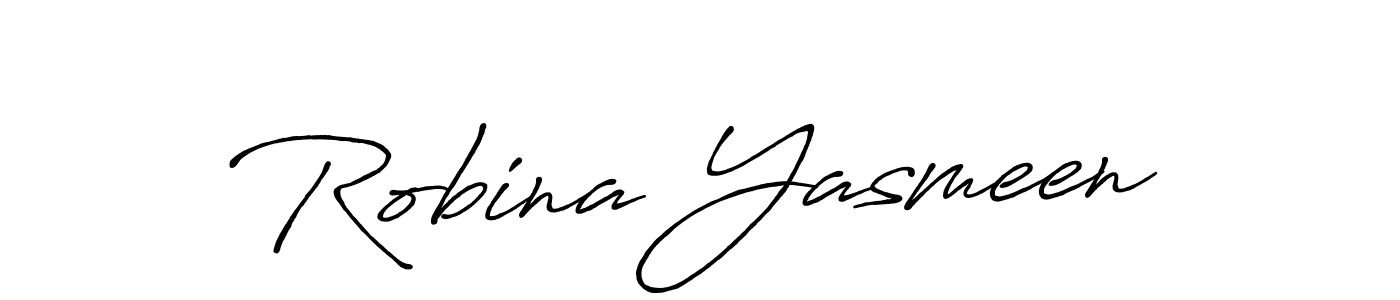 Also we have Robina Yasmeen name is the best signature style. Create professional handwritten signature collection using Antro_Vectra_Bolder autograph style. Robina Yasmeen signature style 7 images and pictures png