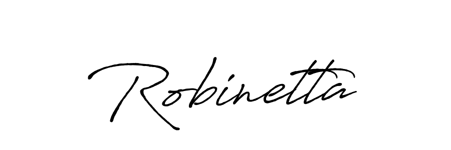 Design your own signature with our free online signature maker. With this signature software, you can create a handwritten (Antro_Vectra_Bolder) signature for name Robinetta. Robinetta signature style 7 images and pictures png