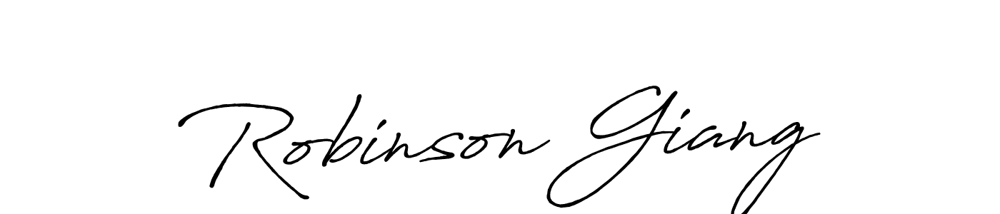 Similarly Antro_Vectra_Bolder is the best handwritten signature design. Signature creator online .You can use it as an online autograph creator for name Robinson Giang. Robinson Giang signature style 7 images and pictures png