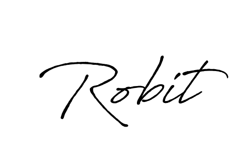 Robit stylish signature style. Best Handwritten Sign (Antro_Vectra_Bolder) for my name. Handwritten Signature Collection Ideas for my name Robit. Robit signature style 7 images and pictures png