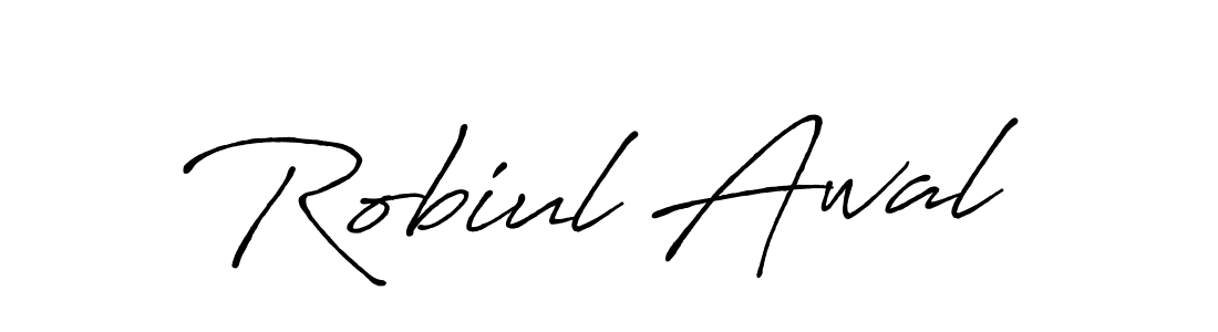 Also we have Robiul Awal name is the best signature style. Create professional handwritten signature collection using Antro_Vectra_Bolder autograph style. Robiul Awal signature style 7 images and pictures png