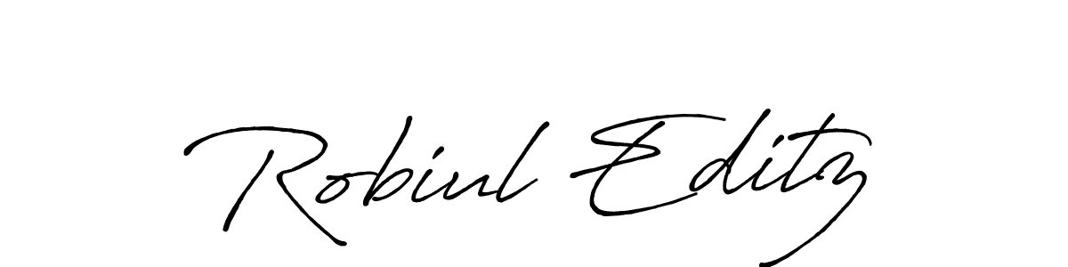 Make a beautiful signature design for name Robiul Editz. Use this online signature maker to create a handwritten signature for free. Robiul Editz signature style 7 images and pictures png