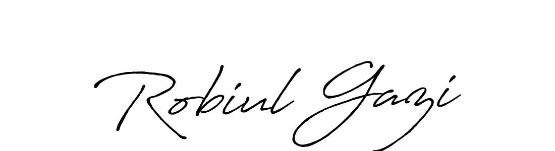 Antro_Vectra_Bolder is a professional signature style that is perfect for those who want to add a touch of class to their signature. It is also a great choice for those who want to make their signature more unique. Get Robiul Gazi name to fancy signature for free. Robiul Gazi signature style 7 images and pictures png