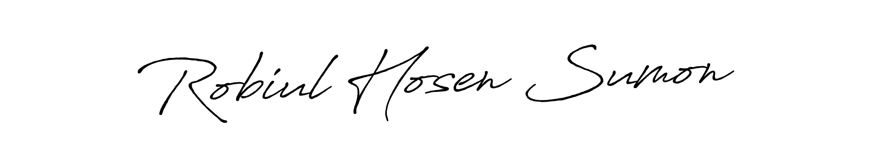 Similarly Antro_Vectra_Bolder is the best handwritten signature design. Signature creator online .You can use it as an online autograph creator for name Robiul Hosen Sumon. Robiul Hosen Sumon signature style 7 images and pictures png