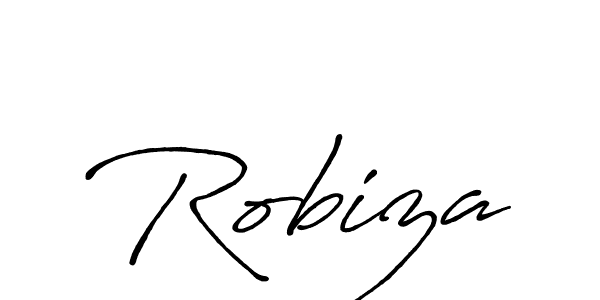 How to make Robiza signature? Antro_Vectra_Bolder is a professional autograph style. Create handwritten signature for Robiza name. Robiza signature style 7 images and pictures png