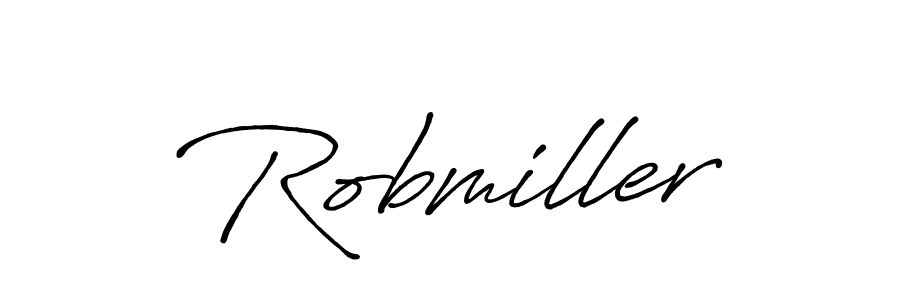 You should practise on your own different ways (Antro_Vectra_Bolder) to write your name (Robmiller) in signature. don't let someone else do it for you. Robmiller signature style 7 images and pictures png