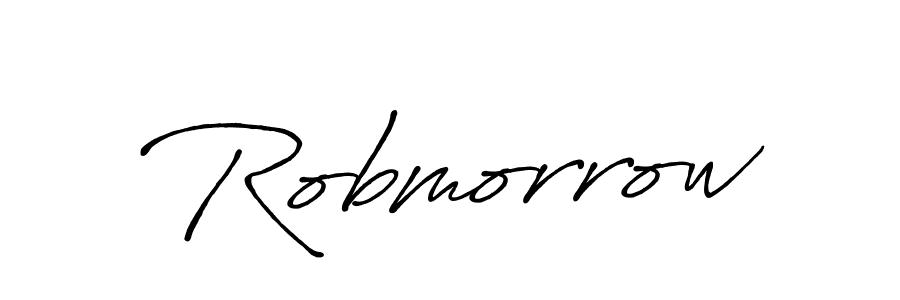 Antro_Vectra_Bolder is a professional signature style that is perfect for those who want to add a touch of class to their signature. It is also a great choice for those who want to make their signature more unique. Get Robmorrow name to fancy signature for free. Robmorrow signature style 7 images and pictures png