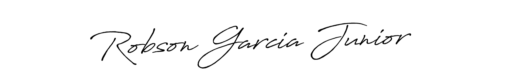 Use a signature maker to create a handwritten signature online. With this signature software, you can design (Antro_Vectra_Bolder) your own signature for name Robson Garcia Junior. Robson Garcia Junior signature style 7 images and pictures png