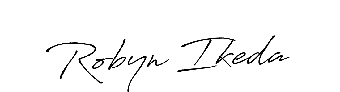 Design your own signature with our free online signature maker. With this signature software, you can create a handwritten (Antro_Vectra_Bolder) signature for name Robyn Ikeda. Robyn Ikeda signature style 7 images and pictures png