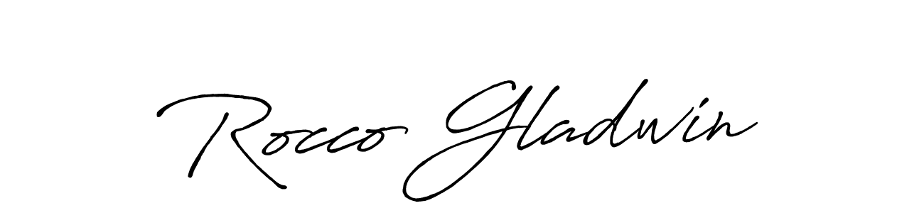 It looks lik you need a new signature style for name Rocco Gladwin. Design unique handwritten (Antro_Vectra_Bolder) signature with our free signature maker in just a few clicks. Rocco Gladwin signature style 7 images and pictures png
