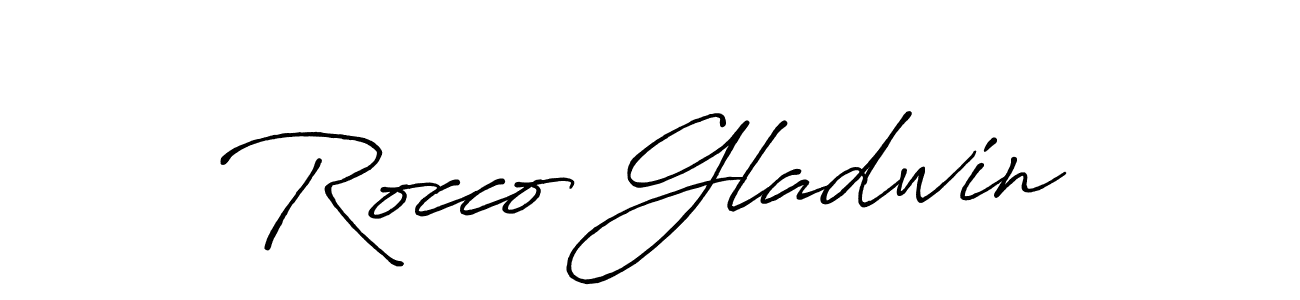 Design your own signature with our free online signature maker. With this signature software, you can create a handwritten (Antro_Vectra_Bolder) signature for name Rocco Gladwin. Rocco Gladwin signature style 7 images and pictures png