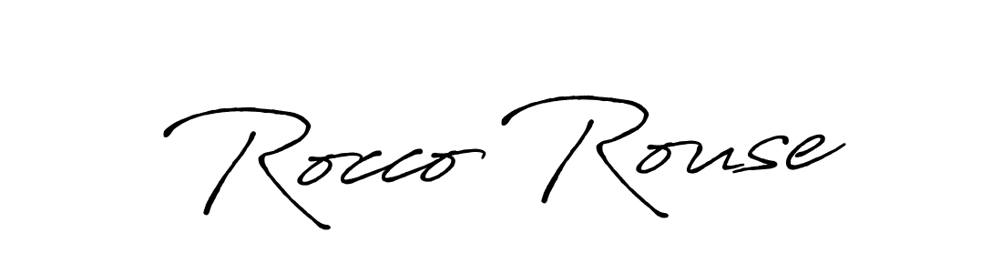 Also we have Rocco Rouse name is the best signature style. Create professional handwritten signature collection using Antro_Vectra_Bolder autograph style. Rocco Rouse signature style 7 images and pictures png