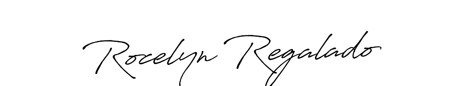 It looks lik you need a new signature style for name Rocelyn Regalado. Design unique handwritten (Antro_Vectra_Bolder) signature with our free signature maker in just a few clicks. Rocelyn Regalado signature style 7 images and pictures png