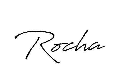 Design your own signature with our free online signature maker. With this signature software, you can create a handwritten (Antro_Vectra_Bolder) signature for name Rocha. Rocha signature style 7 images and pictures png