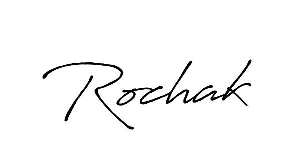 Use a signature maker to create a handwritten signature online. With this signature software, you can design (Antro_Vectra_Bolder) your own signature for name Rochak. Rochak signature style 7 images and pictures png