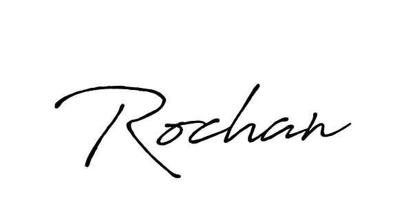 How to make Rochan signature? Antro_Vectra_Bolder is a professional autograph style. Create handwritten signature for Rochan name. Rochan signature style 7 images and pictures png
