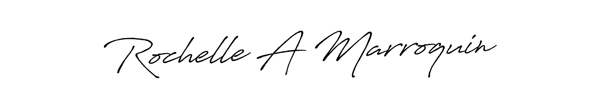 Antro_Vectra_Bolder is a professional signature style that is perfect for those who want to add a touch of class to their signature. It is also a great choice for those who want to make their signature more unique. Get Rochelle A Marroquin name to fancy signature for free. Rochelle A Marroquin signature style 7 images and pictures png