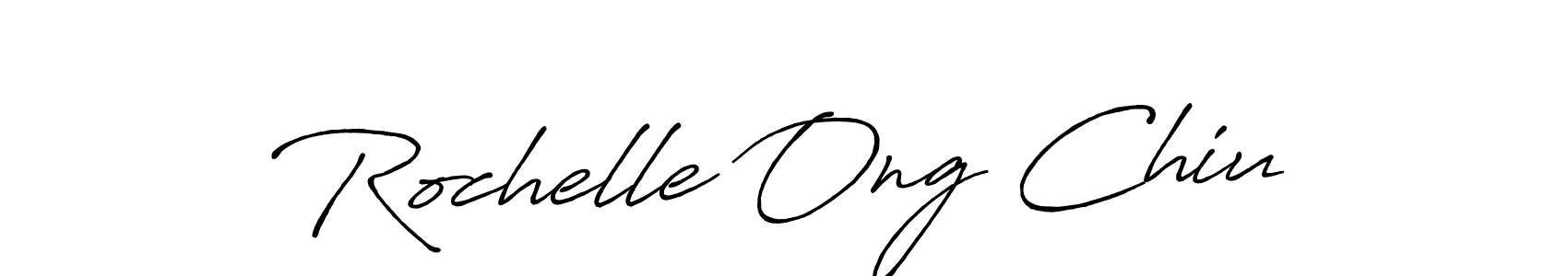 Use a signature maker to create a handwritten signature online. With this signature software, you can design (Antro_Vectra_Bolder) your own signature for name Rochelle Ong Chiu. Rochelle Ong Chiu signature style 7 images and pictures png