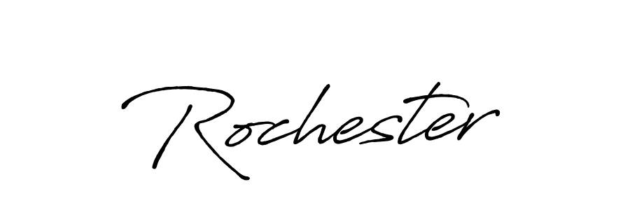 Use a signature maker to create a handwritten signature online. With this signature software, you can design (Antro_Vectra_Bolder) your own signature for name Rochester. Rochester signature style 7 images and pictures png