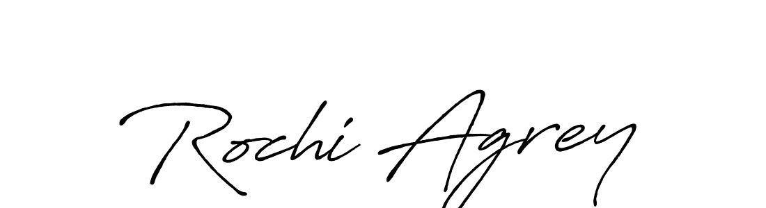 Use a signature maker to create a handwritten signature online. With this signature software, you can design (Antro_Vectra_Bolder) your own signature for name Rochi Agrey. Rochi Agrey signature style 7 images and pictures png