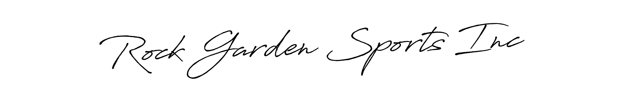 Create a beautiful signature design for name Rock Garden Sports Inc. With this signature (Antro_Vectra_Bolder) fonts, you can make a handwritten signature for free. Rock Garden Sports Inc signature style 7 images and pictures png