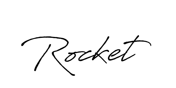 Use a signature maker to create a handwritten signature online. With this signature software, you can design (Antro_Vectra_Bolder) your own signature for name Rocket. Rocket signature style 7 images and pictures png