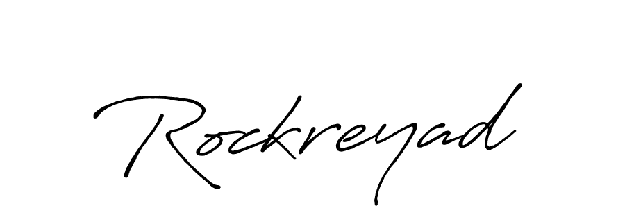 Rockreyad stylish signature style. Best Handwritten Sign (Antro_Vectra_Bolder) for my name. Handwritten Signature Collection Ideas for my name Rockreyad. Rockreyad signature style 7 images and pictures png