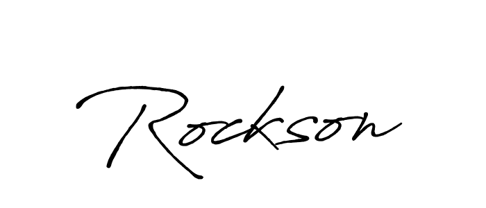 Also You can easily find your signature by using the search form. We will create Rockson name handwritten signature images for you free of cost using Antro_Vectra_Bolder sign style. Rockson signature style 7 images and pictures png