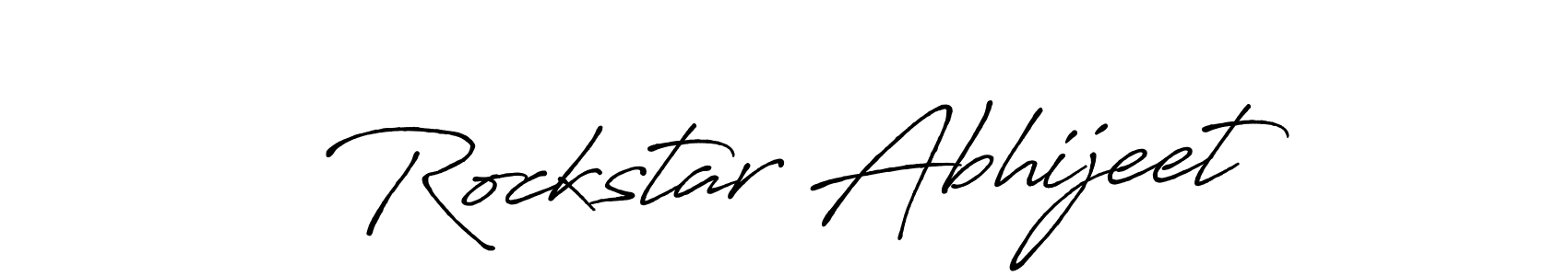 Rockstar Abhijeet stylish signature style. Best Handwritten Sign (Antro_Vectra_Bolder) for my name. Handwritten Signature Collection Ideas for my name Rockstar Abhijeet. Rockstar Abhijeet signature style 7 images and pictures png