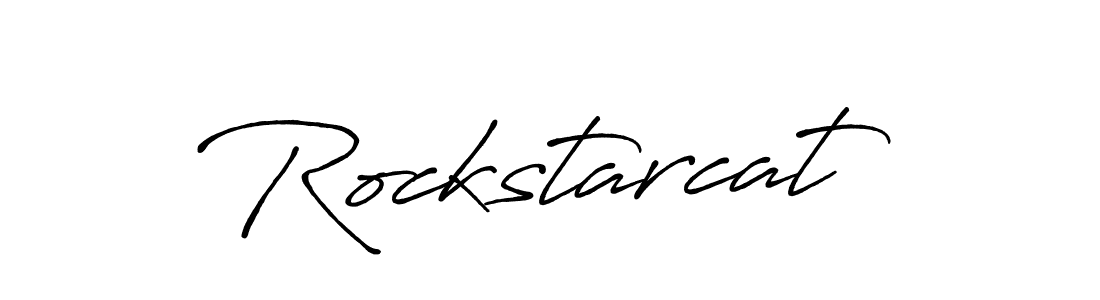 Rockstarcat stylish signature style. Best Handwritten Sign (Antro_Vectra_Bolder) for my name. Handwritten Signature Collection Ideas for my name Rockstarcat. Rockstarcat signature style 7 images and pictures png