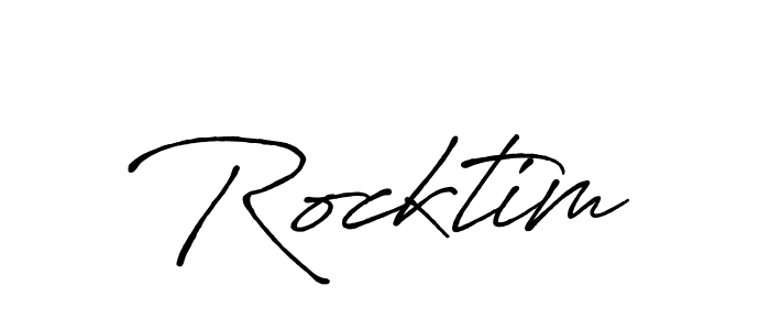 Once you've used our free online signature maker to create your best signature Antro_Vectra_Bolder style, it's time to enjoy all of the benefits that Rocktim name signing documents. Rocktim signature style 7 images and pictures png