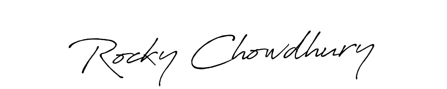 Once you've used our free online signature maker to create your best signature Antro_Vectra_Bolder style, it's time to enjoy all of the benefits that Rocky Chowdhury name signing documents. Rocky Chowdhury signature style 7 images and pictures png