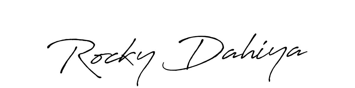 This is the best signature style for the Rocky Dahiya name. Also you like these signature font (Antro_Vectra_Bolder). Mix name signature. Rocky Dahiya signature style 7 images and pictures png