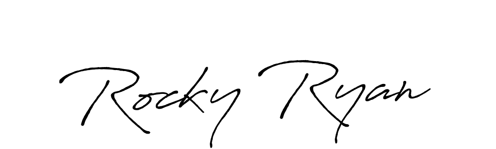 Make a beautiful signature design for name Rocky Ryan. Use this online signature maker to create a handwritten signature for free. Rocky Ryan signature style 7 images and pictures png