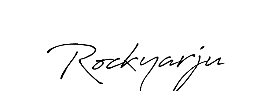 Design your own signature with our free online signature maker. With this signature software, you can create a handwritten (Antro_Vectra_Bolder) signature for name Rockyarju. Rockyarju signature style 7 images and pictures png